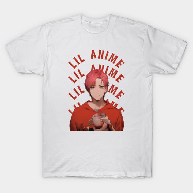 Lil peep in anime T-Shirt by nezirfon